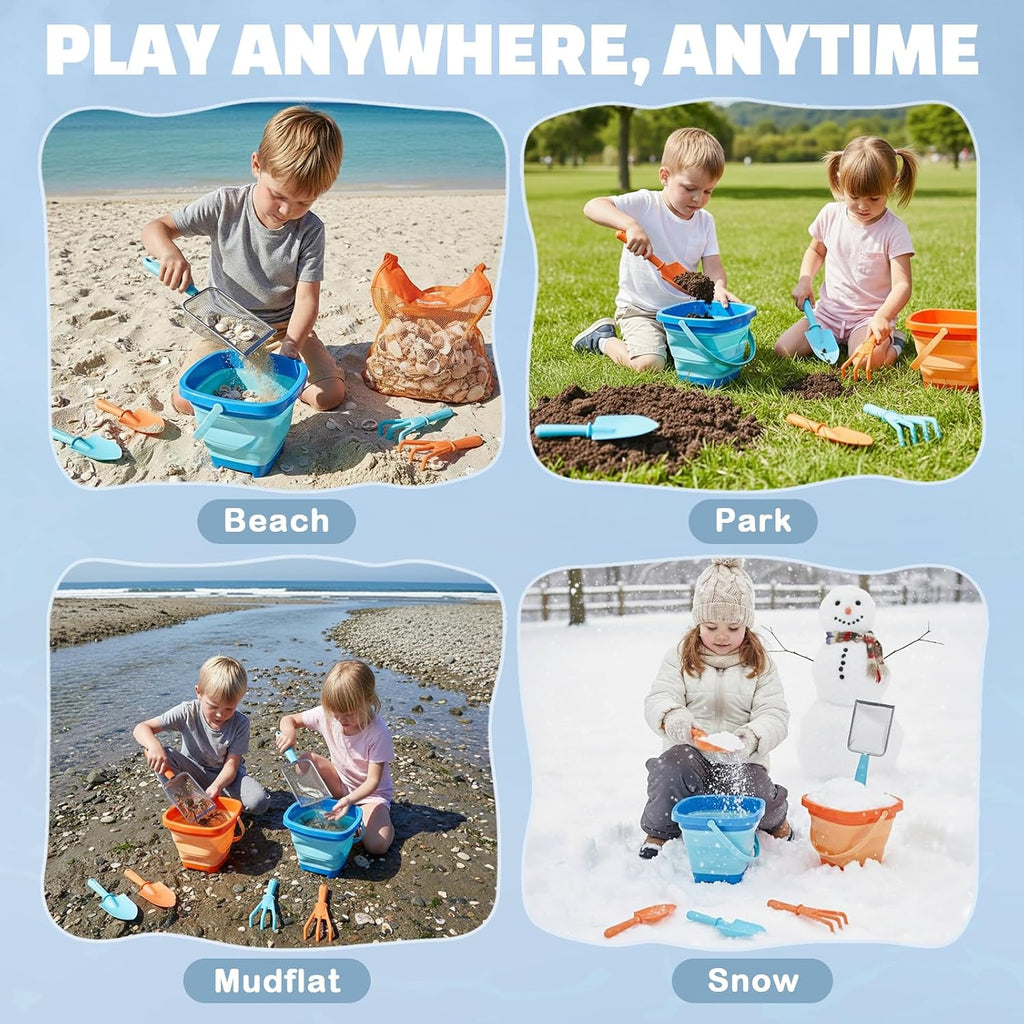 Sandspielzeug Set Kinder Strandspielzeug mit Eimer und Schaufel
