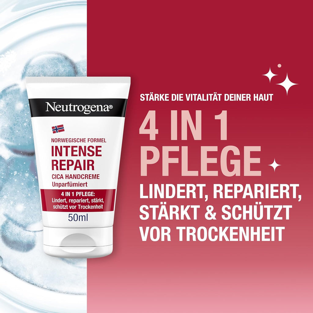 Neutrogena Intense Repair CICA Handcreme fuer sehr trockene Haende