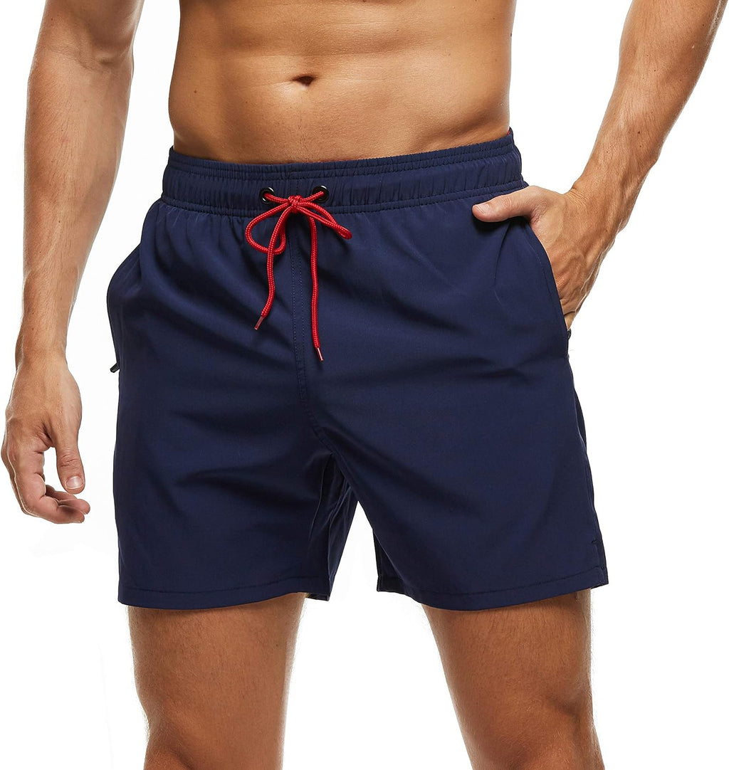 Arcweg Herren Badeshorts mit Meshfutter, Reissverschlusstasche, Tunnelzug