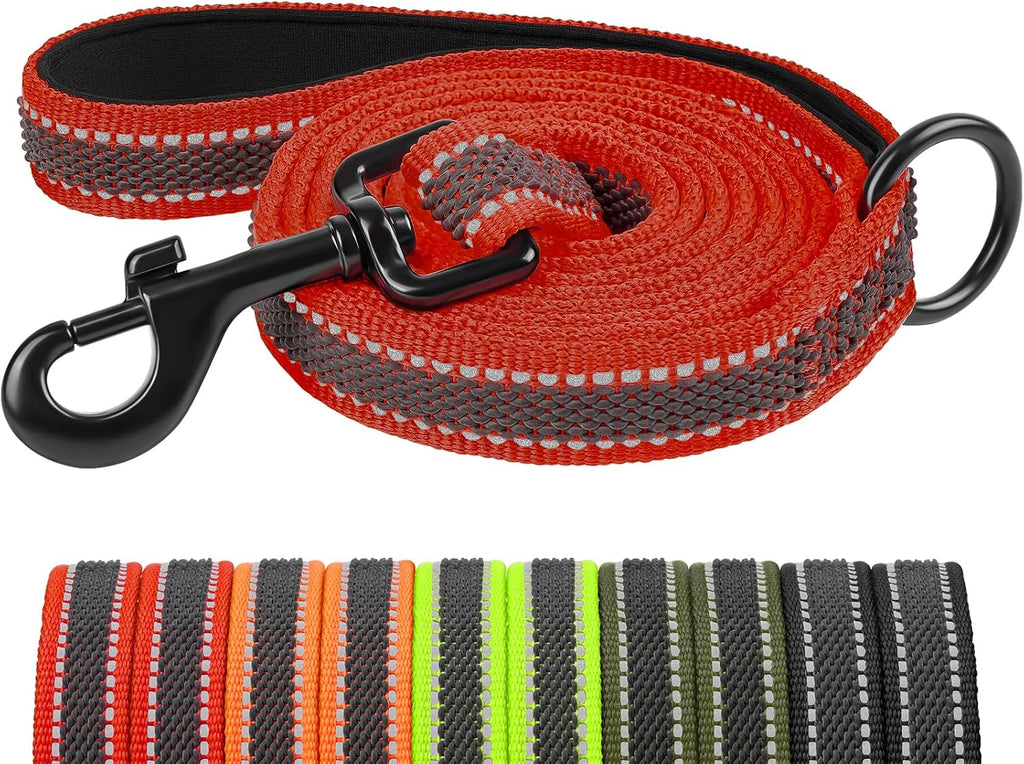 XXBEN Reflektierende Hundeleine gummiert Nylon mit Griff 15mm-20mm 1–3 m