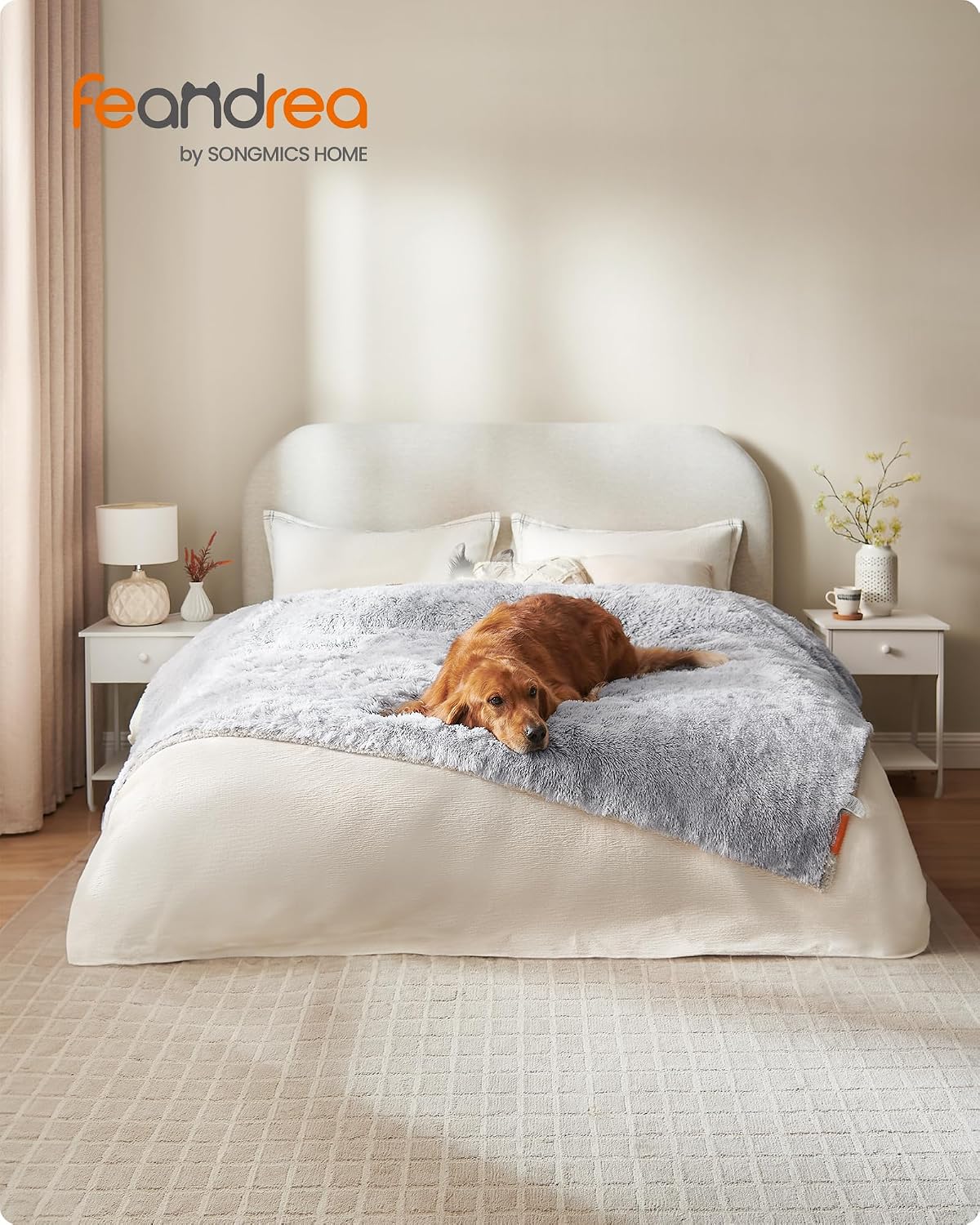 Feandrea Hundedecke Sherpa beidseitig wasserdicht S 73x63 cm Ombré 63cm-203cm