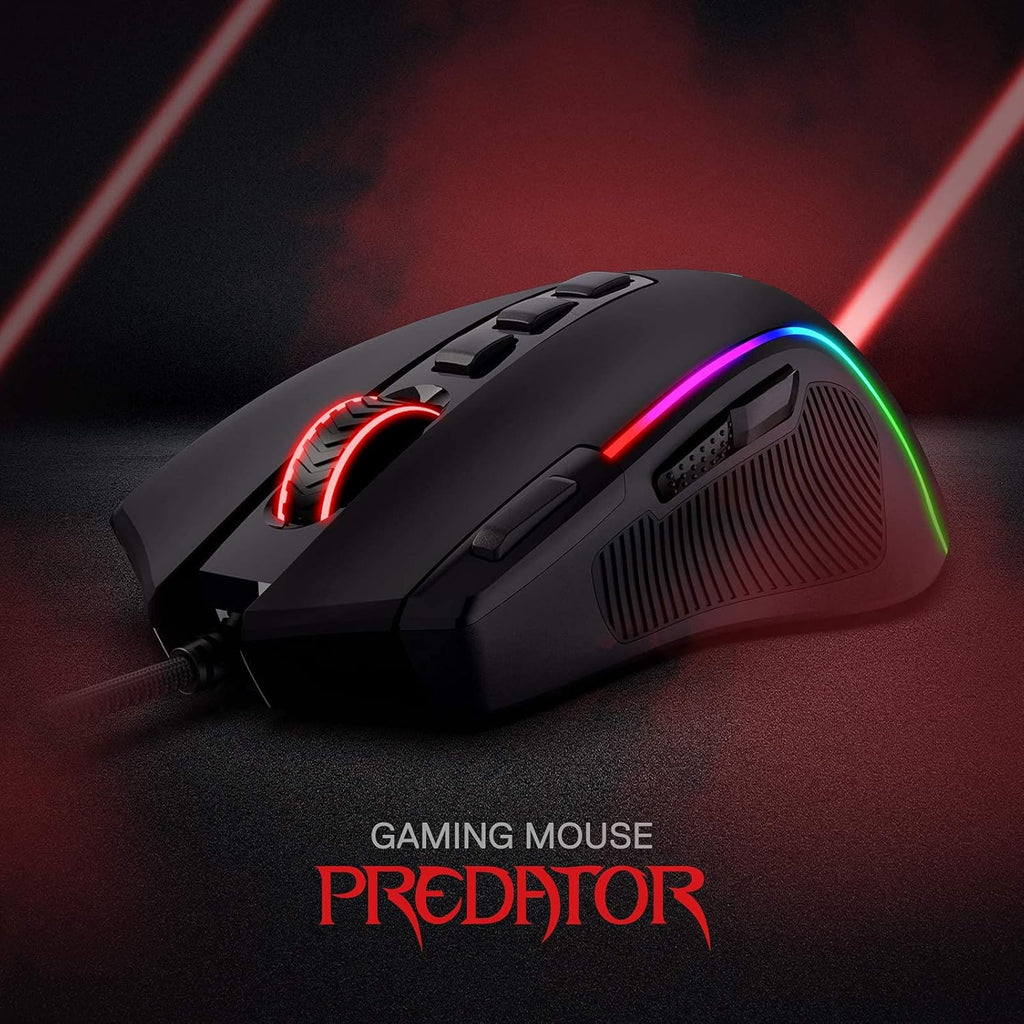 Redragon M612 Predator RGB Gamingmaus 8000 DPI kabelgebunden 11 Tasten
