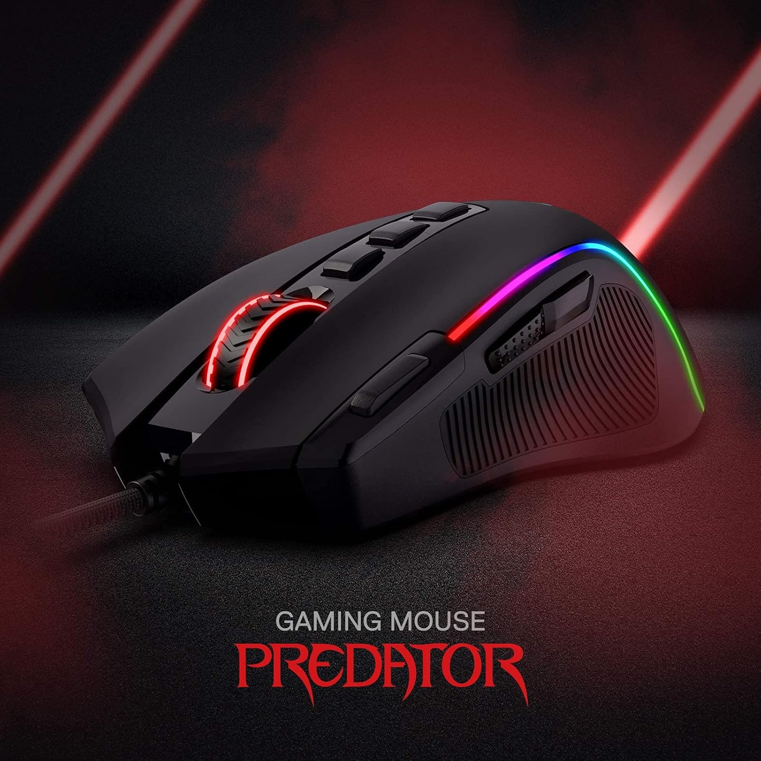 Redragon M612 Predator RGB Gamingmaus 8000 DPI kabelgebunden 11 Tasten