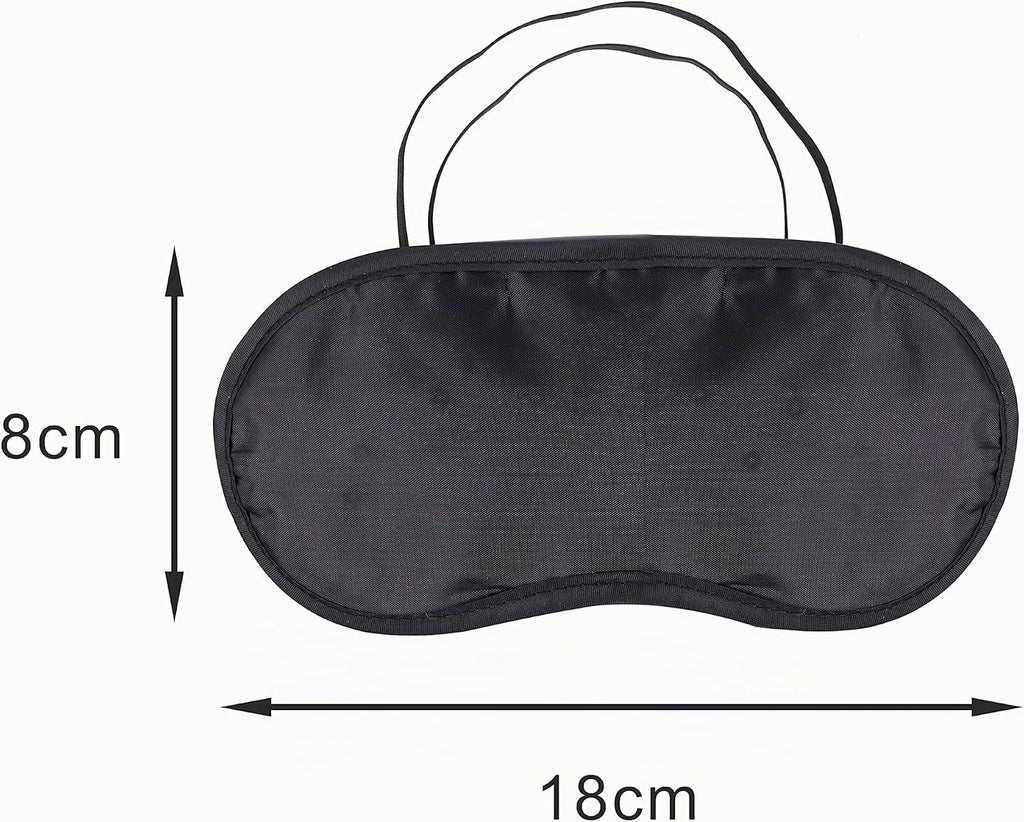 Schlafmaske 24er Set lichtdicht weich verstellbar fuer Herren Damen Kinder