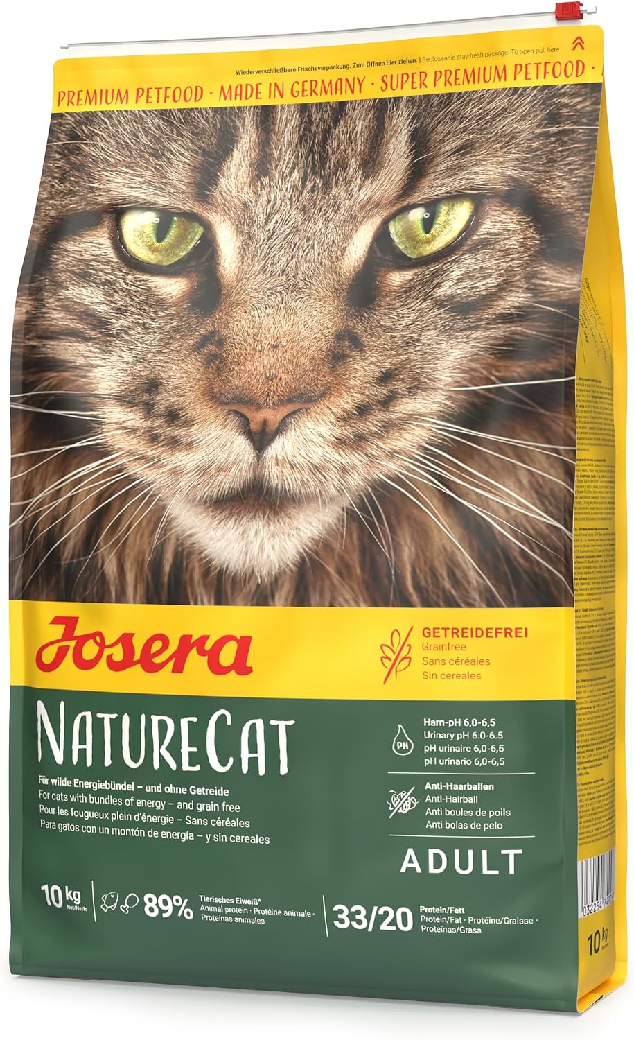 Josera NatureCat Katzenfutter getreidefrei mit Lachs und Gefluegel