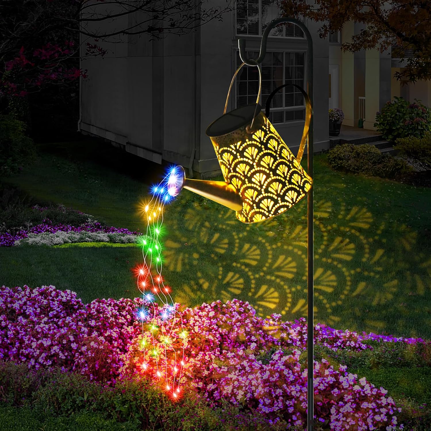 DeepDream Solar Giesskanne Lichterkette Aussen LED Wasserdicht Gartendeko
