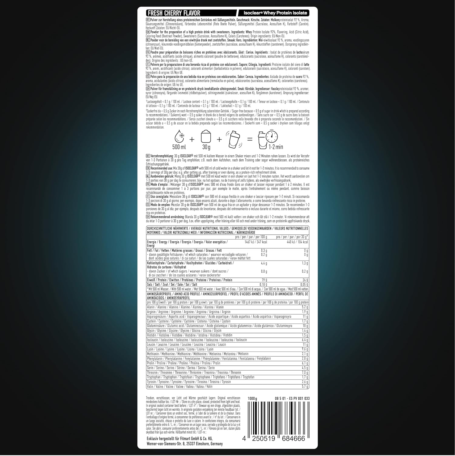 ESN Isoclear Whey Isolate Peach Iced Tea, verschiedene Sorten