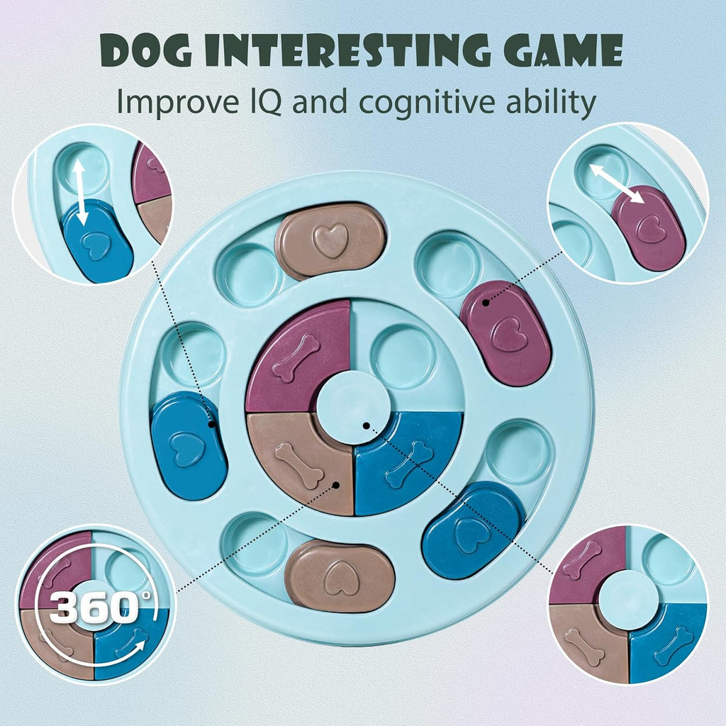 Intelligenzspielzeug fuer Hunde und Katzen Welpen waschbar blau