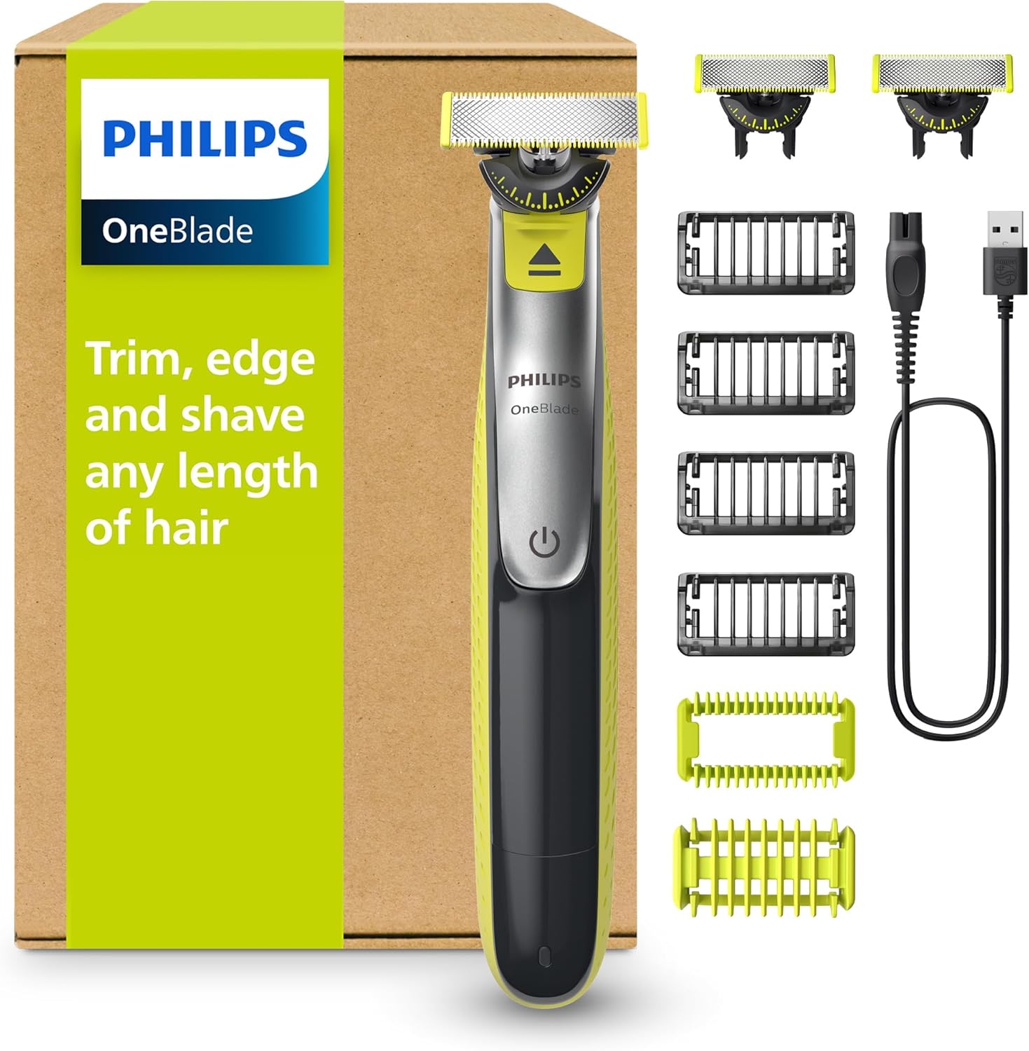 Philips OneBlade 360 QP2834 Gesicht und Koerper Rasierer Trimmer nass/trocken