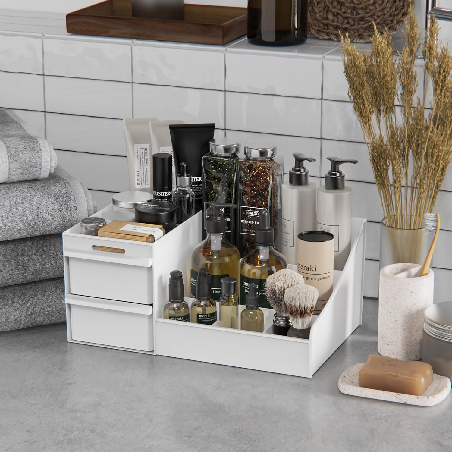 Grosser Make-up Organizer mit Schubladen Kosmetik Aufbewahrungsbox
