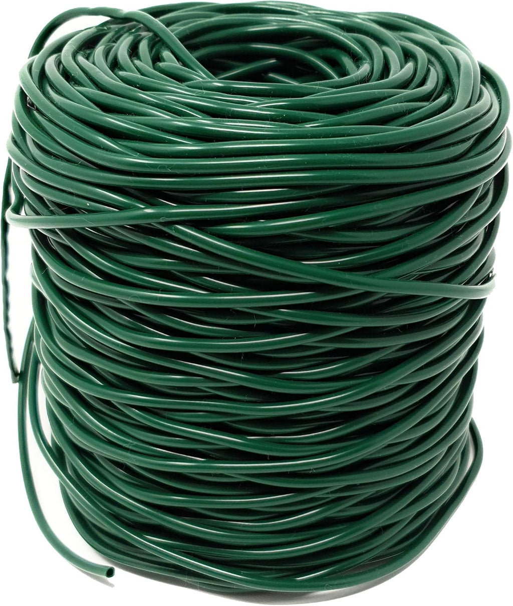 Pflanzenbindeschnur 100 m Ø 3 mm elastische Hohlschnur Kunststoff gruen