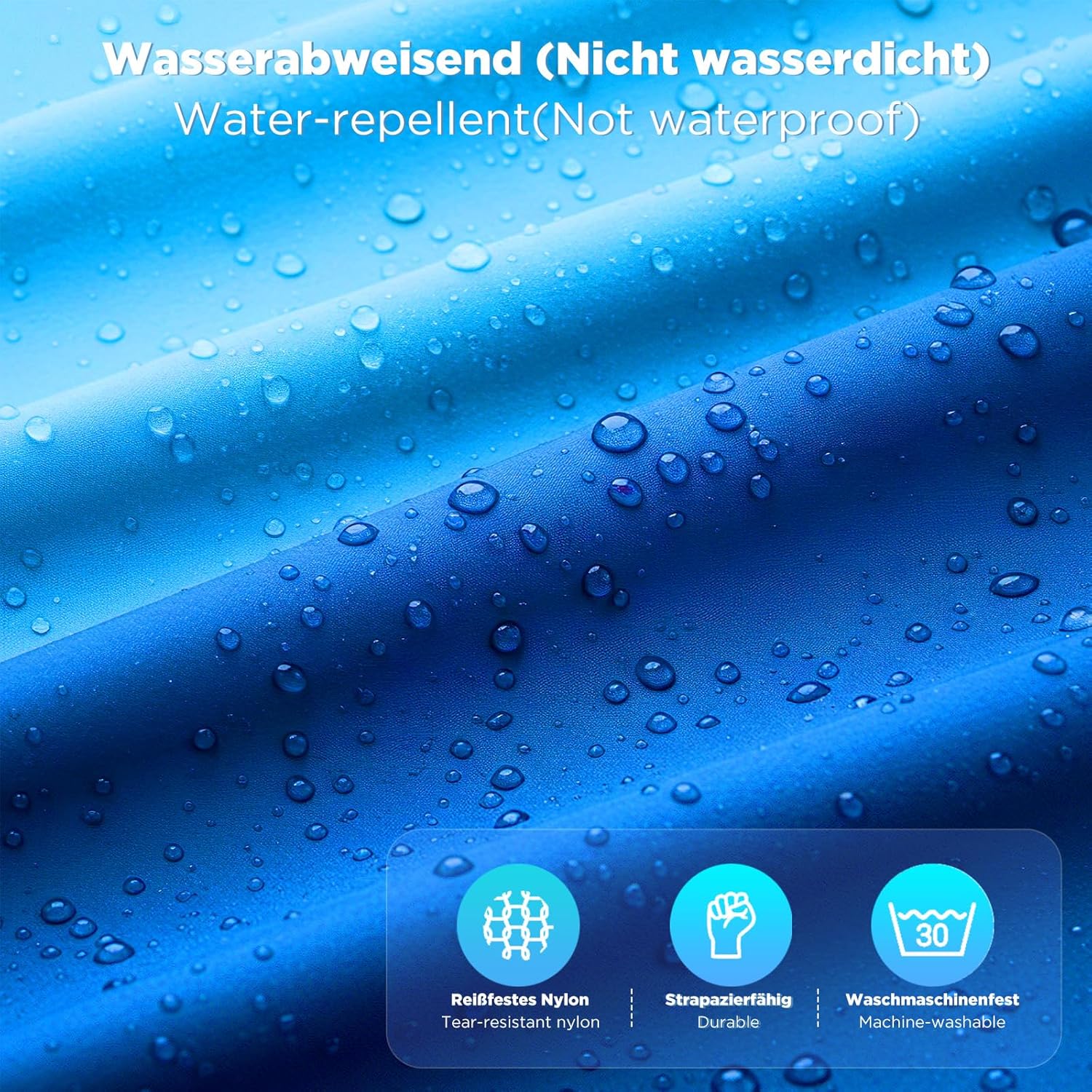 Sandfreie Stranddecke 220x215 cm ultraleicht windfest feuchtigkeitsabweisend Kar