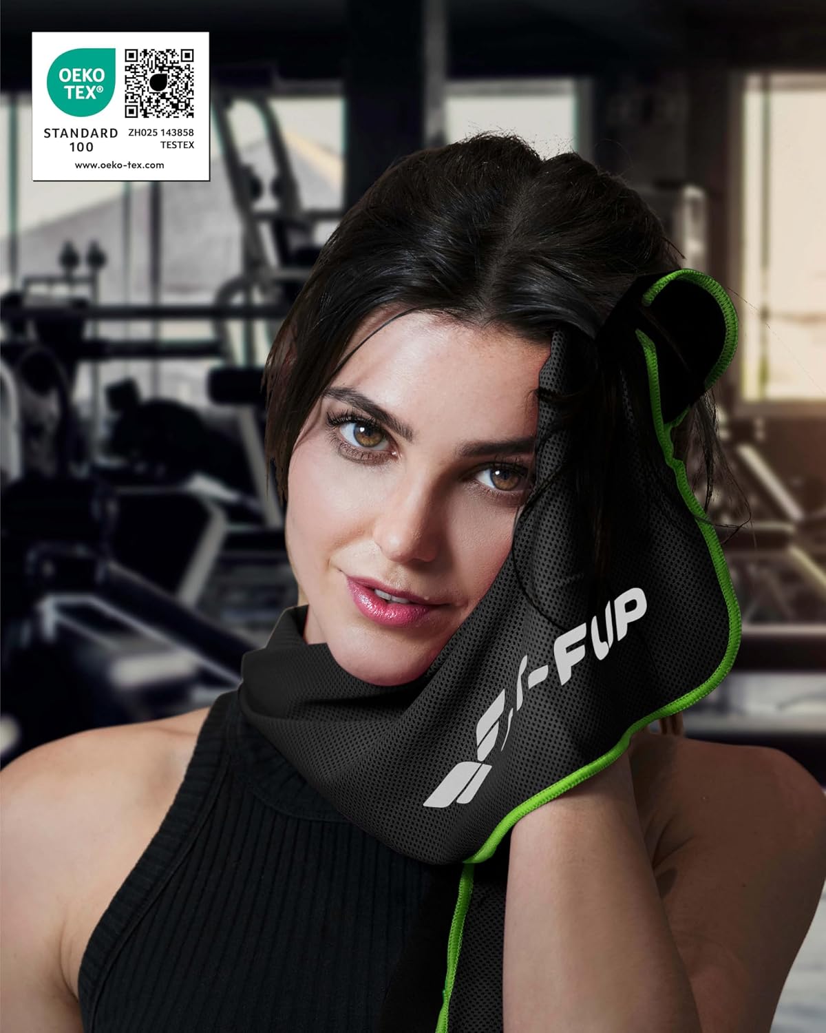 Fit-Flip Kuehlhandtuch 3er-Set Mikrofasern Sport Fitness Nacken kuehlt