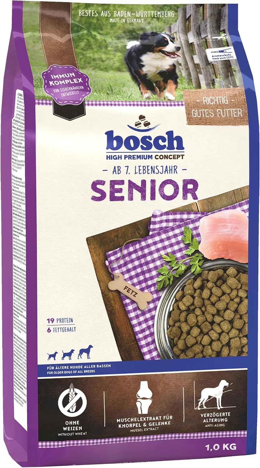 Bosch Senior Hundefutter Trockenfutter fuer aeltere Hunde