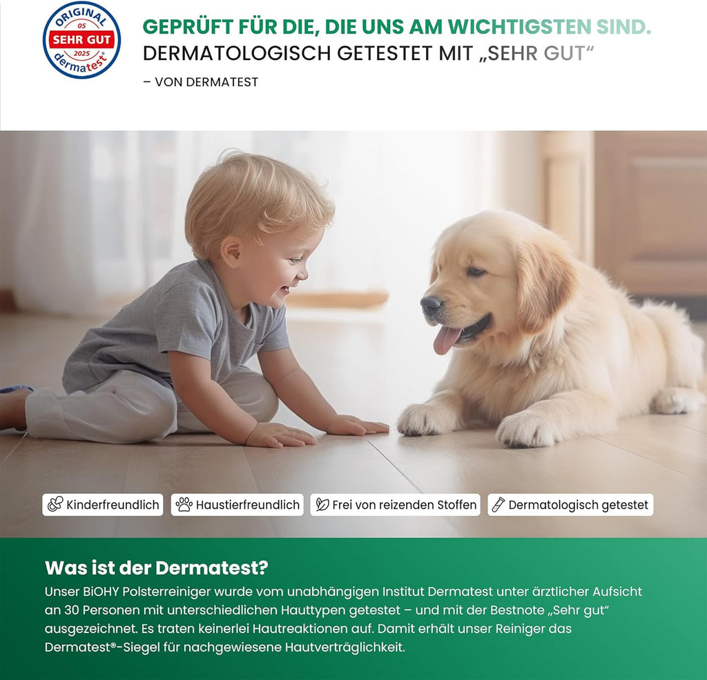 Biohy Spezial Polsterreiniger Konzentrat fuer Polster Teppiche Textilien -1