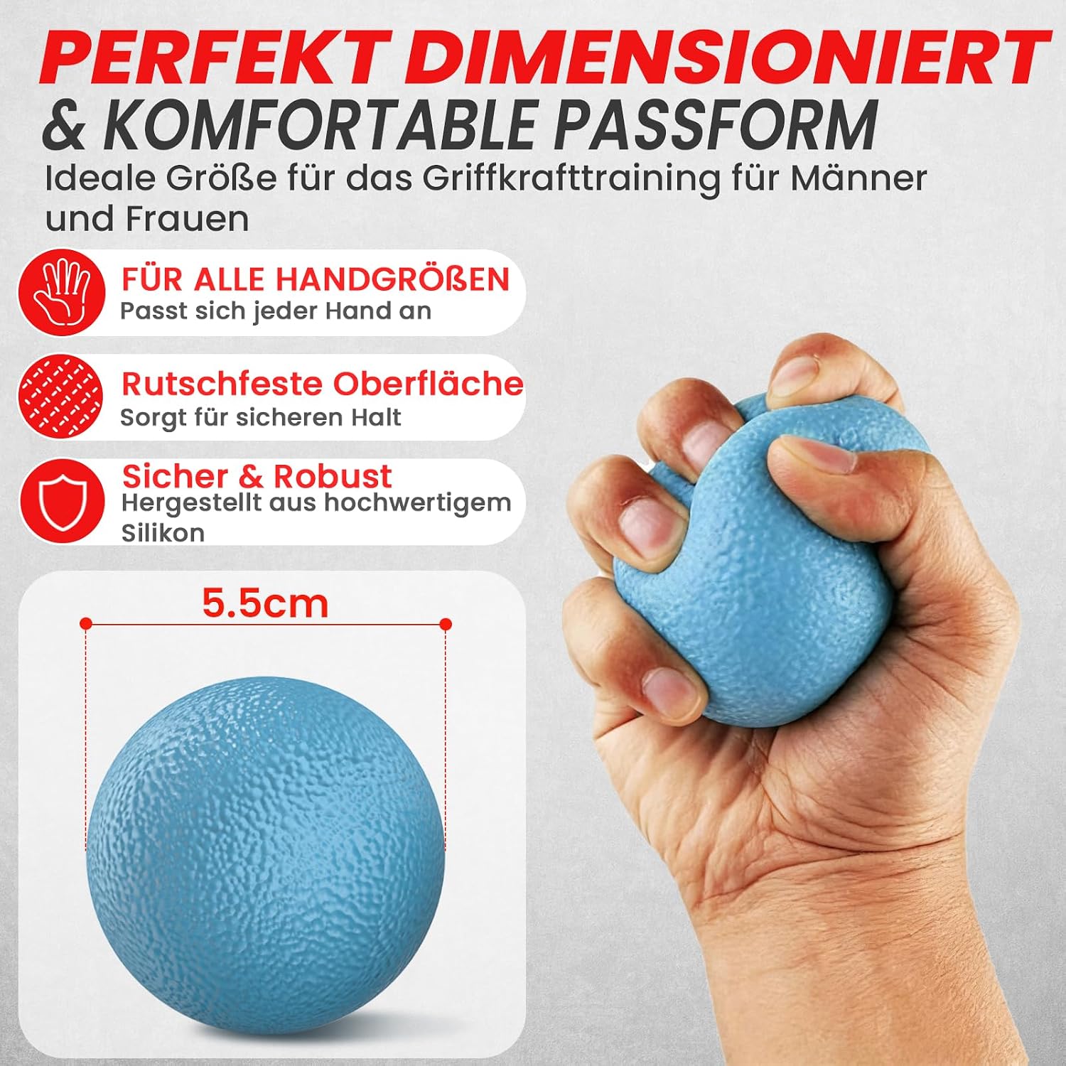Funflex Griffkraft Trainer Set: Handtrainer Fingertrainer Fingerstrecker Unterar
