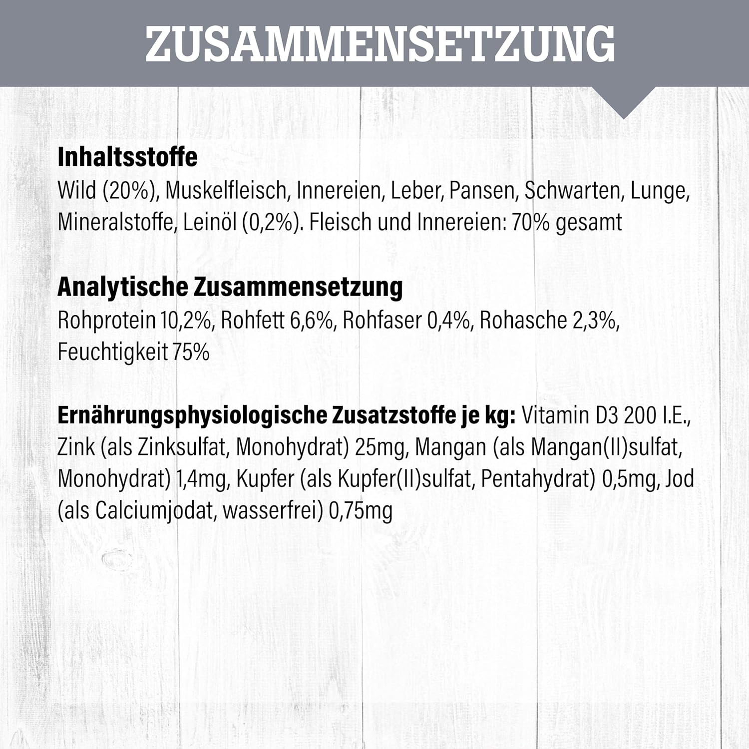Gefluegel Nassfutter fuer ausgewachsene Hunde, getreidefrei, verschieden