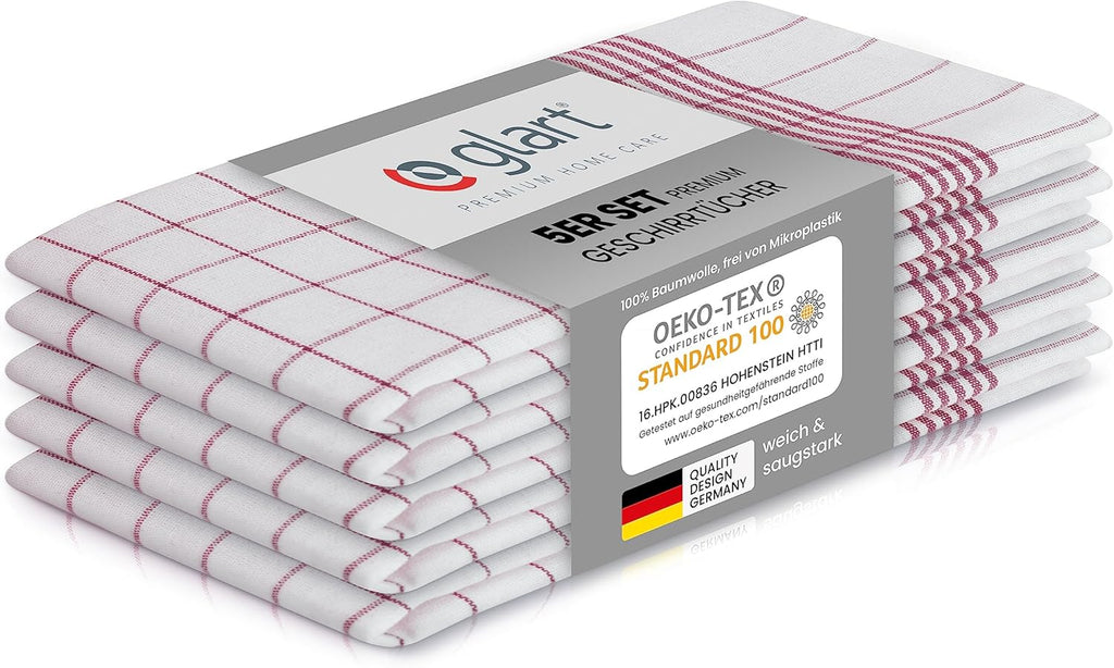 Geschirrtuecher Baumwolle 10er Set 50x70 cm kariert Kuechentuecher