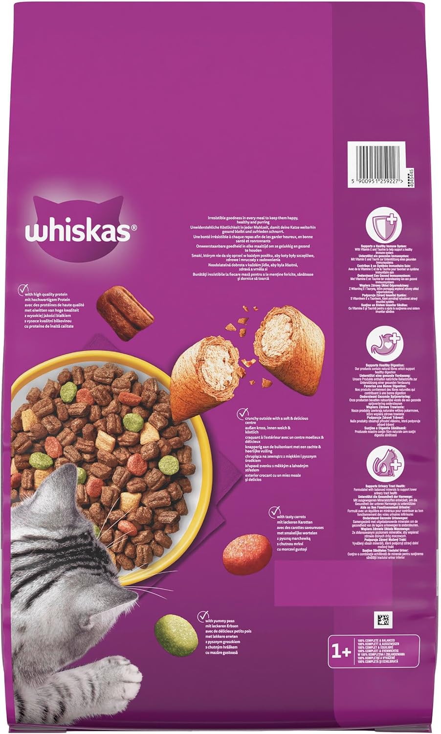 Whiskas Katzen Trockenfutter 3,8kg bis 7kg verschiedene Geschmacksrichtungen
