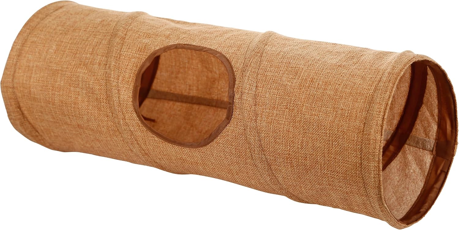 Kerbl Nager-Spieltunnel 50 cm Ø18 cm mit 3 Eingängen Braun