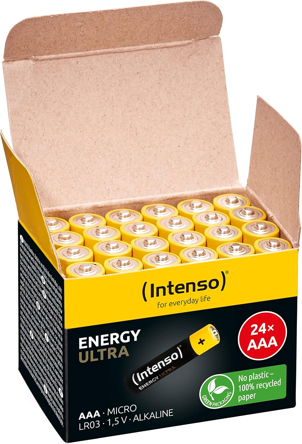 Intenso Energy Ultra AAA LR03 Micro Alkaline Batterien 24 Stueck Gelb-Schwarz