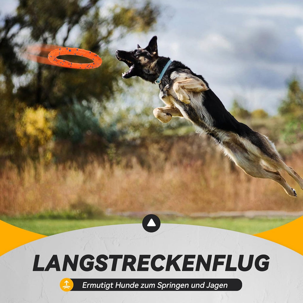 Kauring Hundespielzeug Schwimmender Wurf- und Trainingsring fuer Hunde
