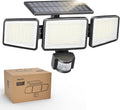 Philips Solar Aussenwandfluter 3 Koepfe 302 LED 1200 lm Bewegungsmelder IP65 (2 St