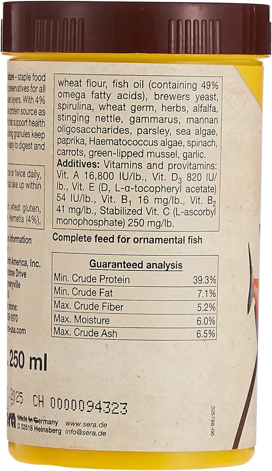 Sera Vipagran Softgranulat Fischfutter fuer mittlere Wasserzone verschi