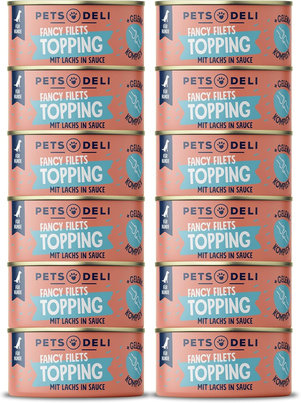 Pets Deli Fancy Filets Hunde Futter-Topping Rind in Sauce 12x70 g verschiedene S