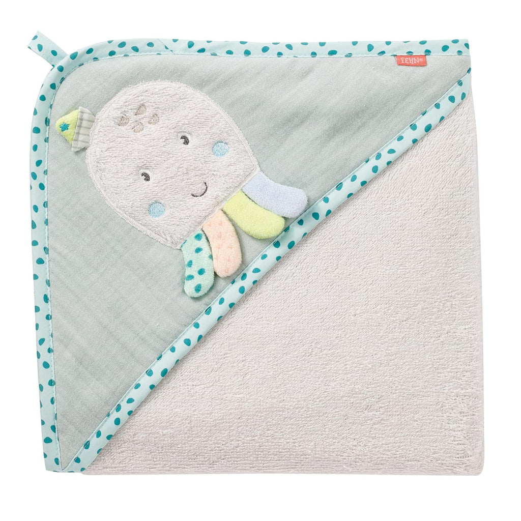 Kapuzenhandtuch Baby Lama 90x90 cm Kuscheliges Badetuch fuer Neugeborene