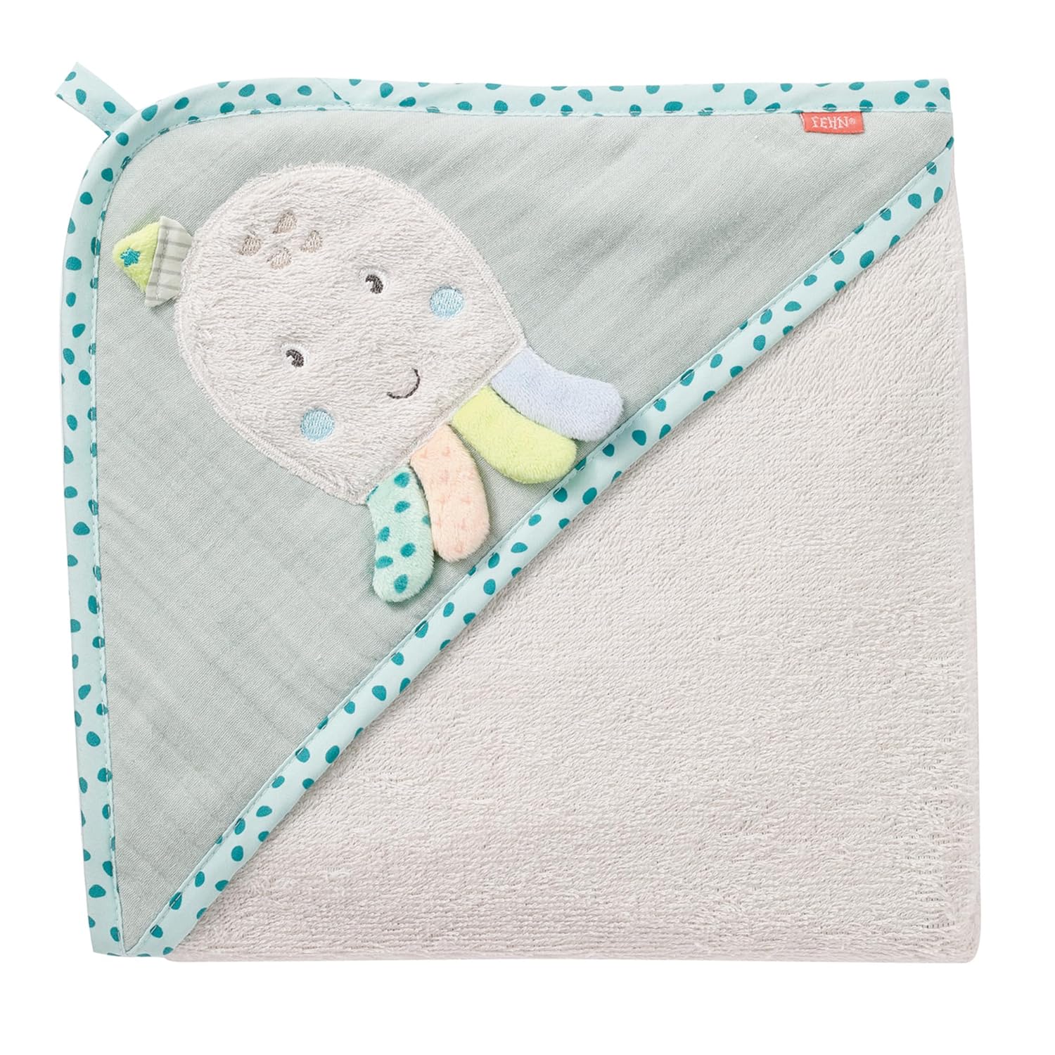 Kapuzenhandtuch Baby Lama 90x90 cm Kuscheliges Badetuch fuer Neugeborene