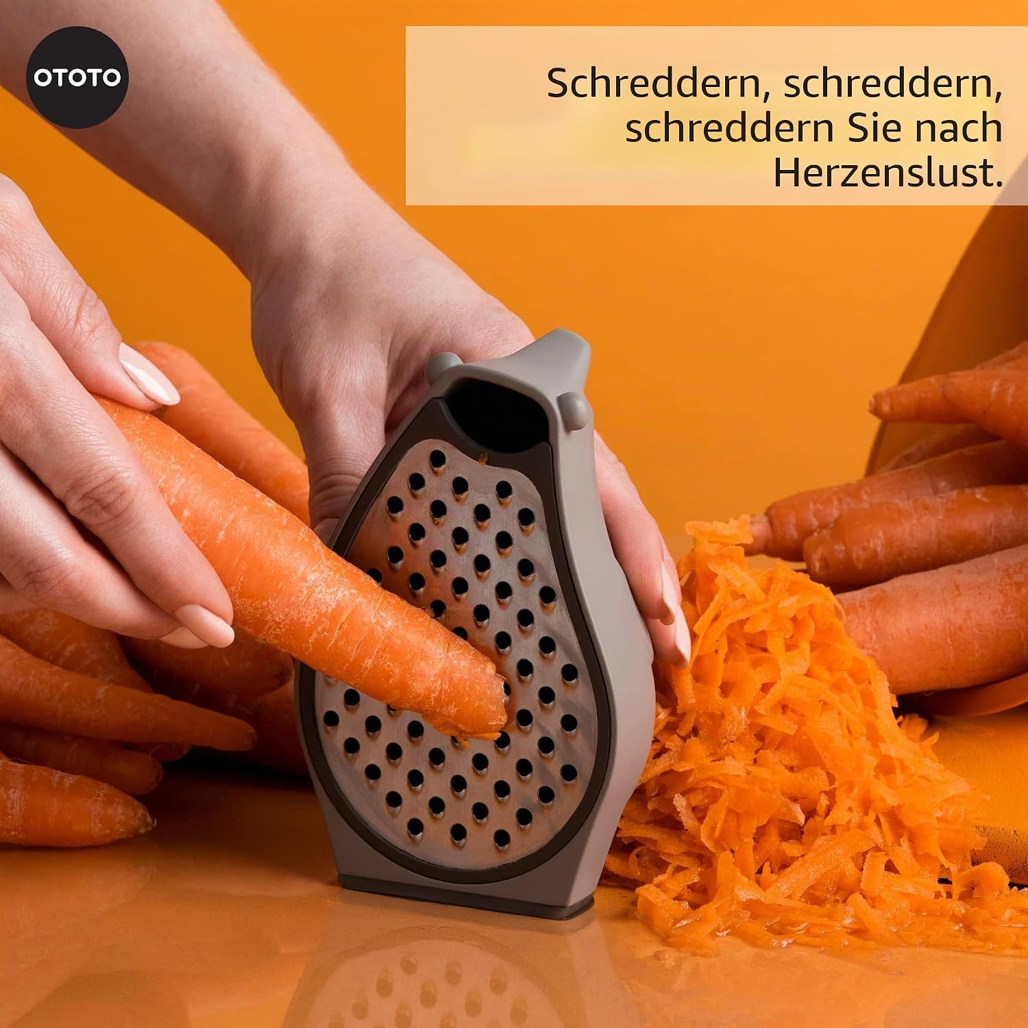 OTOTO Barry The Box Kaesereibe Edelstahl kompakt Kuechenreibe