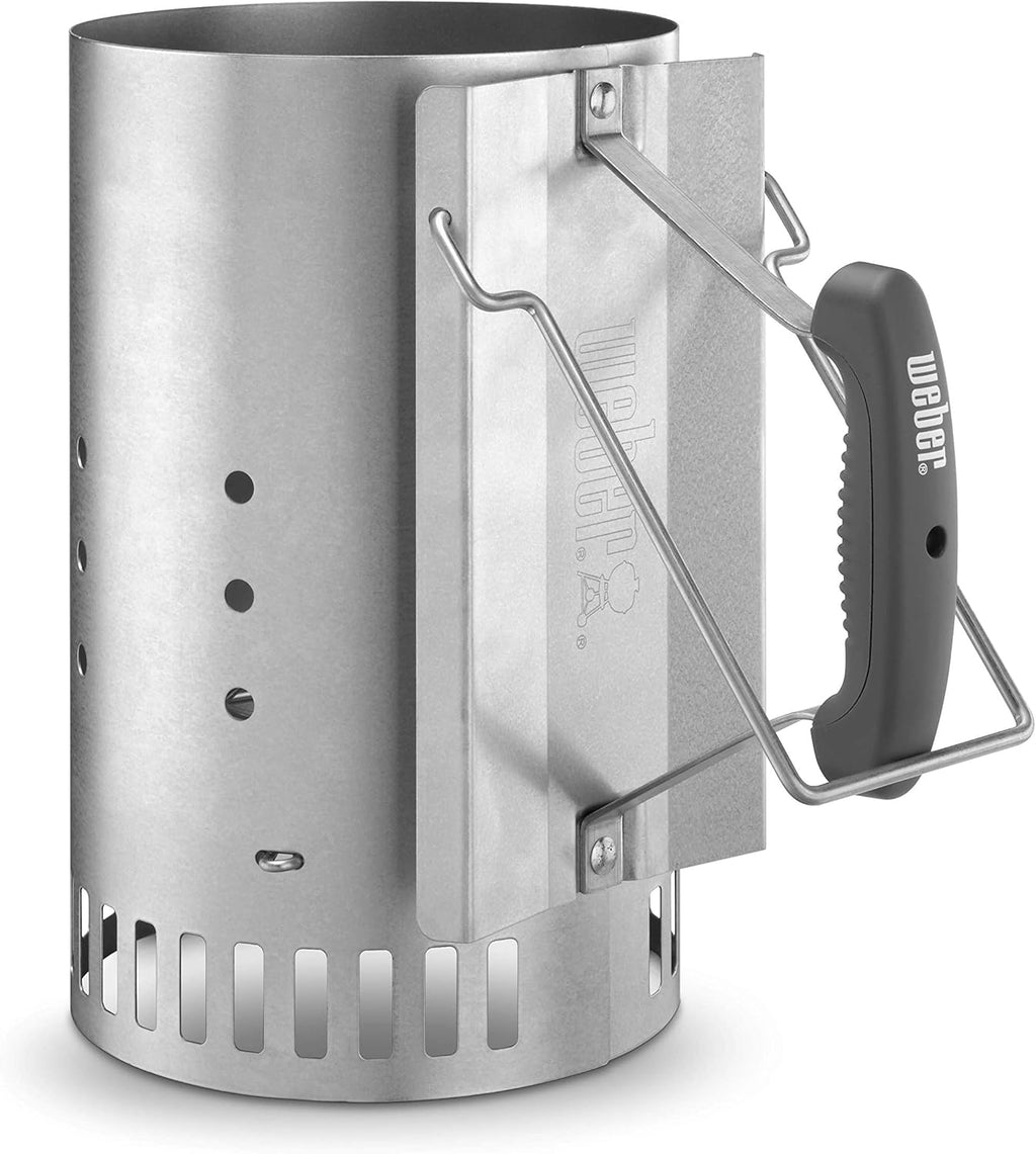 Weber Rapidfire Anzuendkamin gross 32 cm Hoehe fuer Holzkohlegrills Ø ab 47 cm