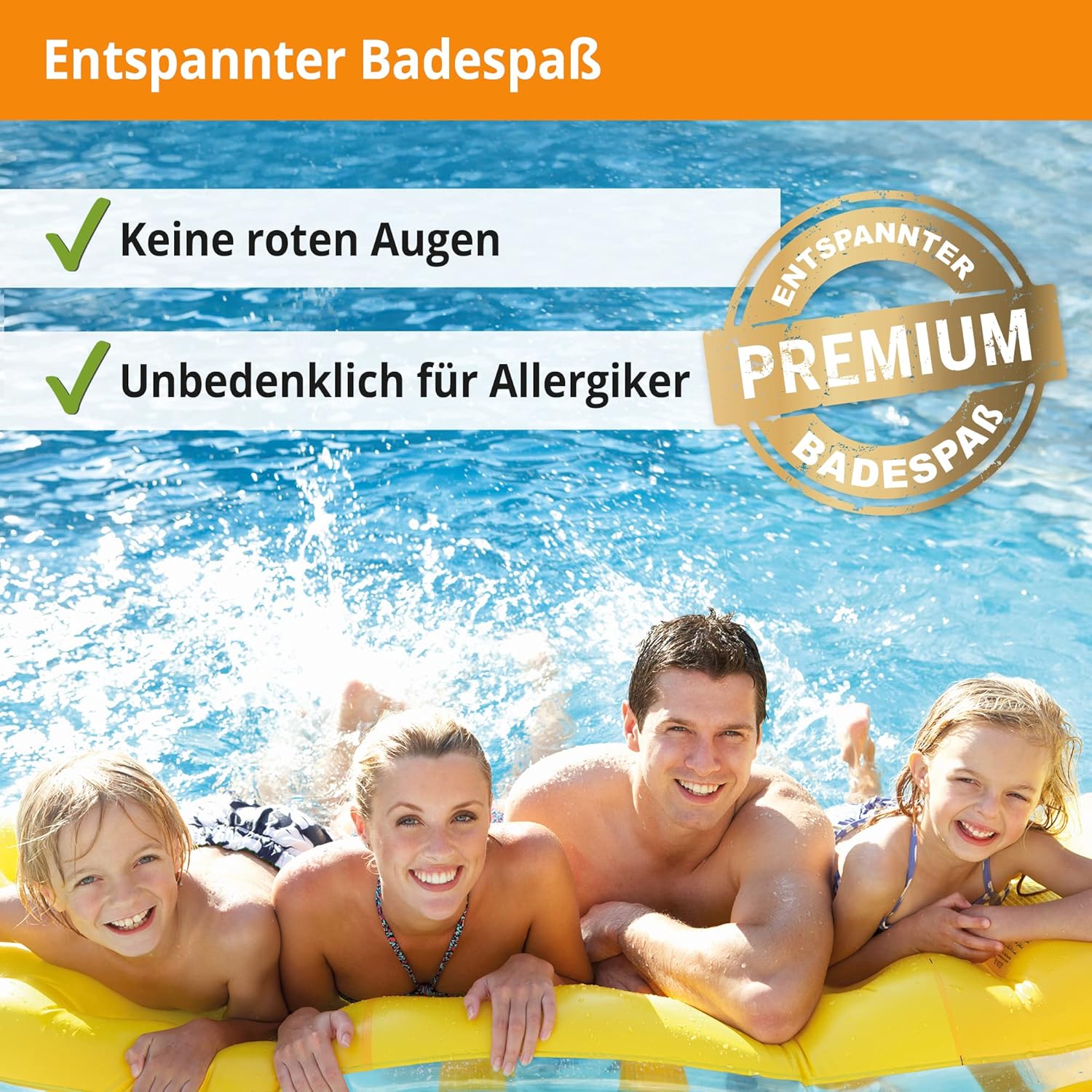 3-in-1 Poolreiniger fuer bis 20.000 L - Algenentfernung, Desinfektion, Ablagerung