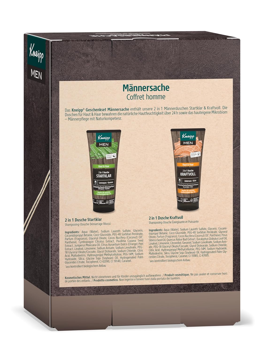 Kneipp Maennersache Duschgel 2 x 200 ml Geschenkset fuer Maenner