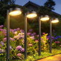 BUCASA Solarleuchten aussen 8er Set, 12 LED, wasserdicht, Weg Garten Terrasse