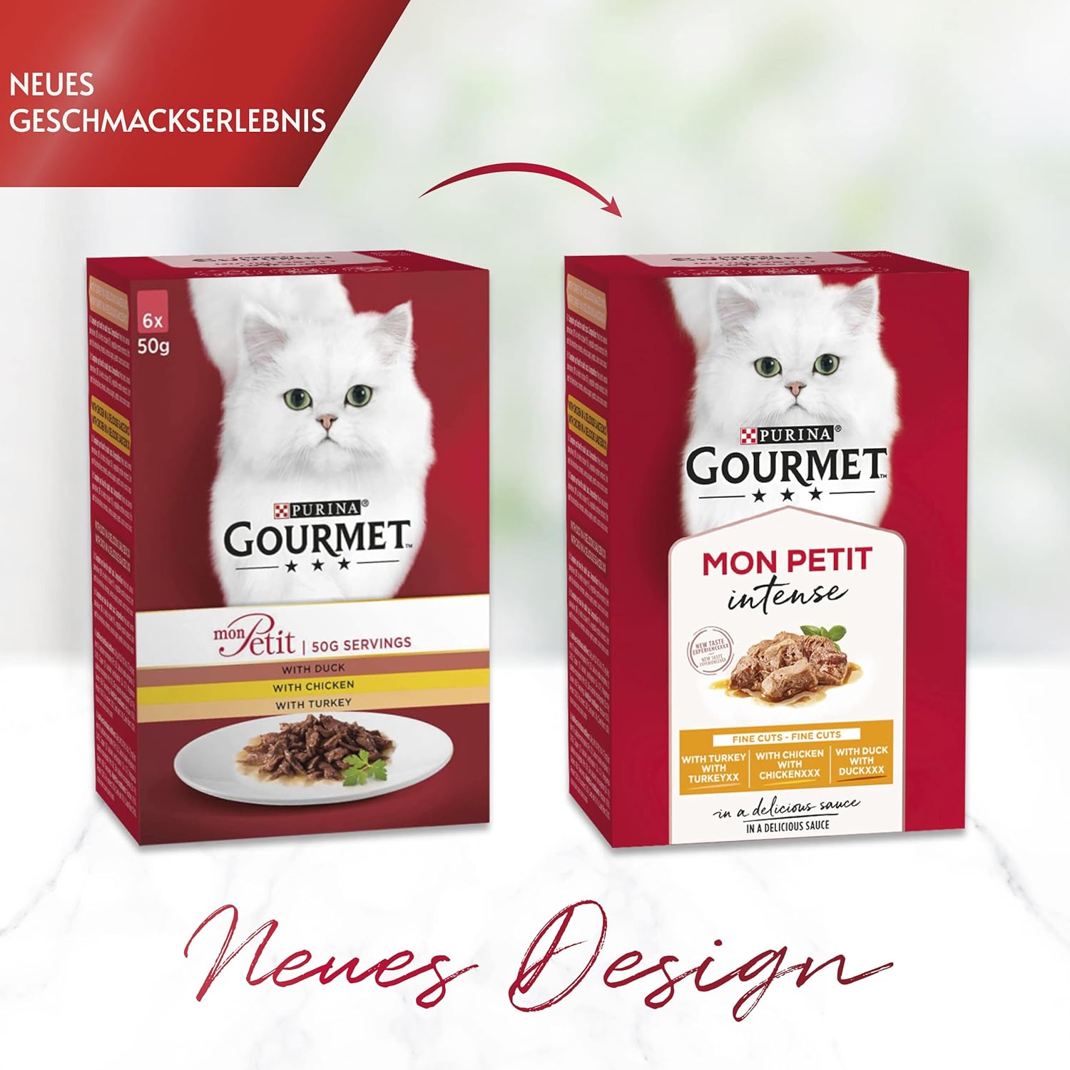 Gourmet Mon Petit Katzenfutter nass 8x6x50g verschiedene Sorten