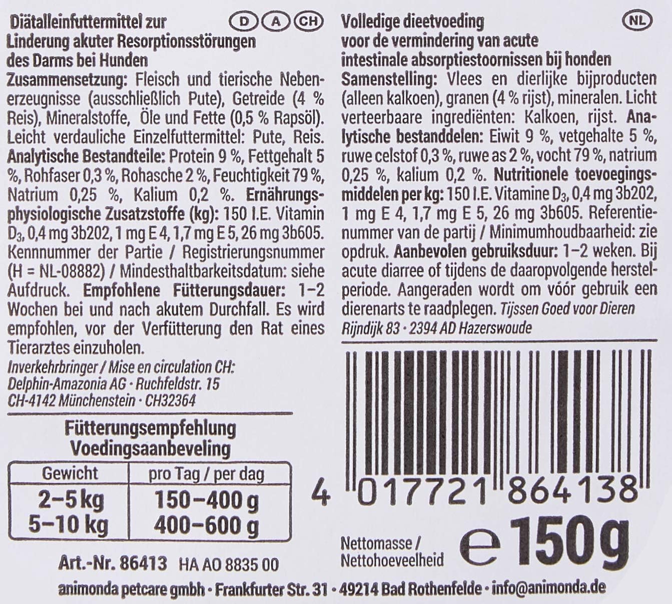 animonda INTEGRA PROTECT Hundefutter Renal Schwein 11x150g verschieden