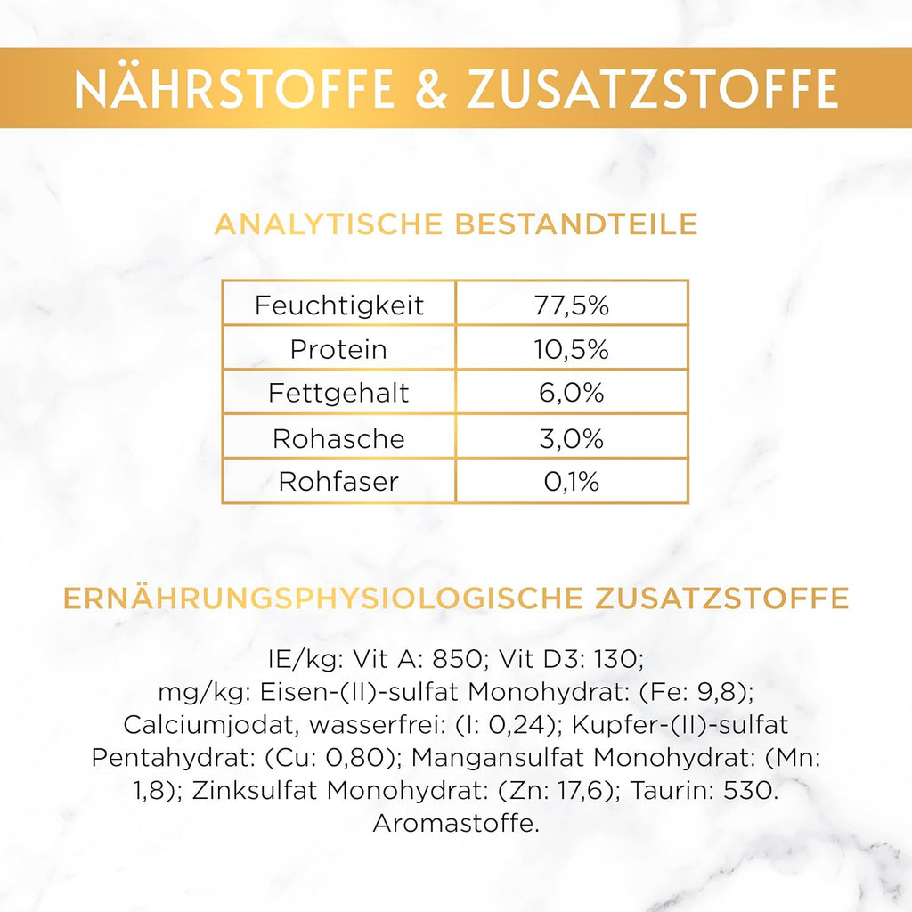 Gourmet Gold Feine Pastete Katzenfutter verschiedene Sorten 12er