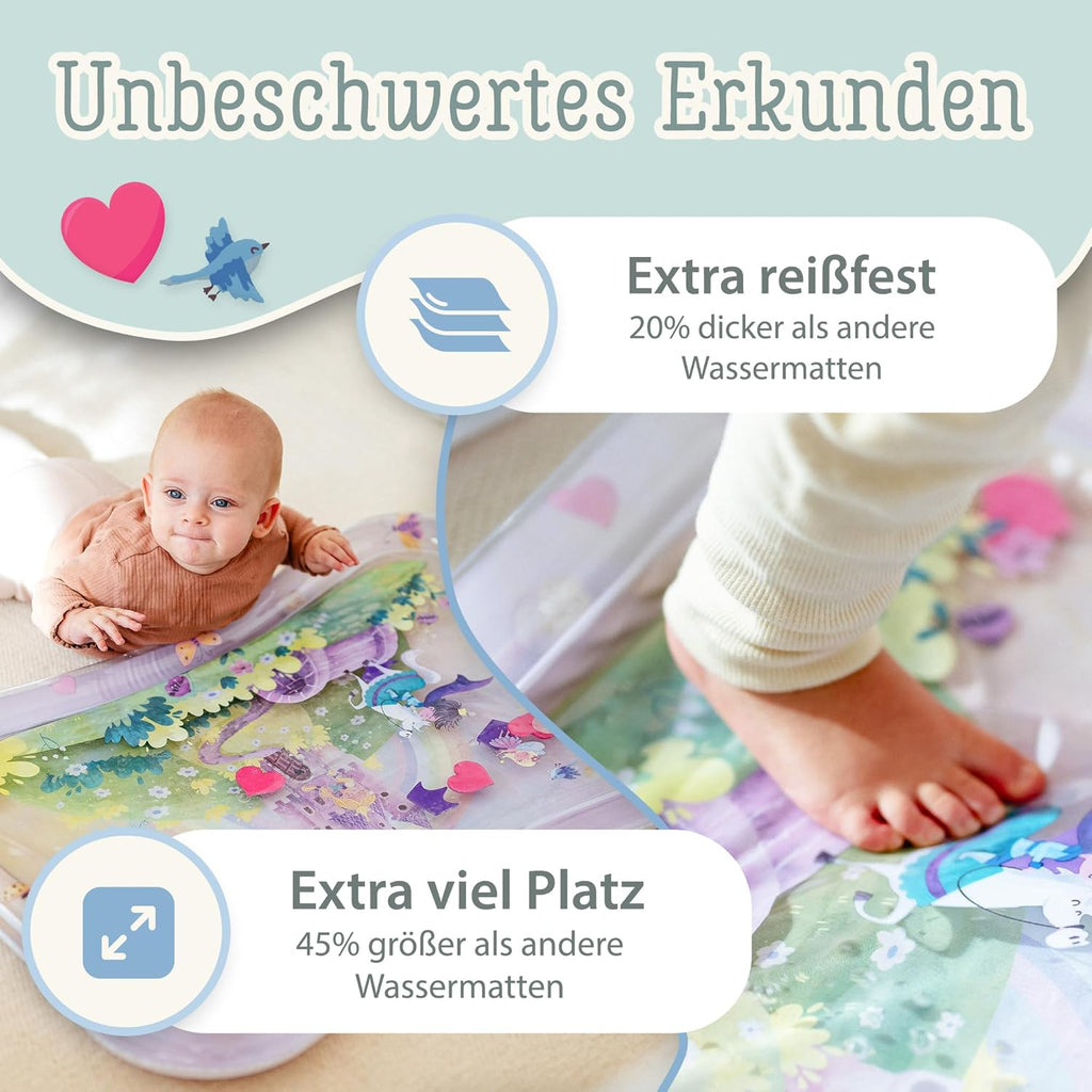 Freudeskind TummyTime XXL Wassermatte Baby Wasserspielmatte BPA-frei phthalatfre