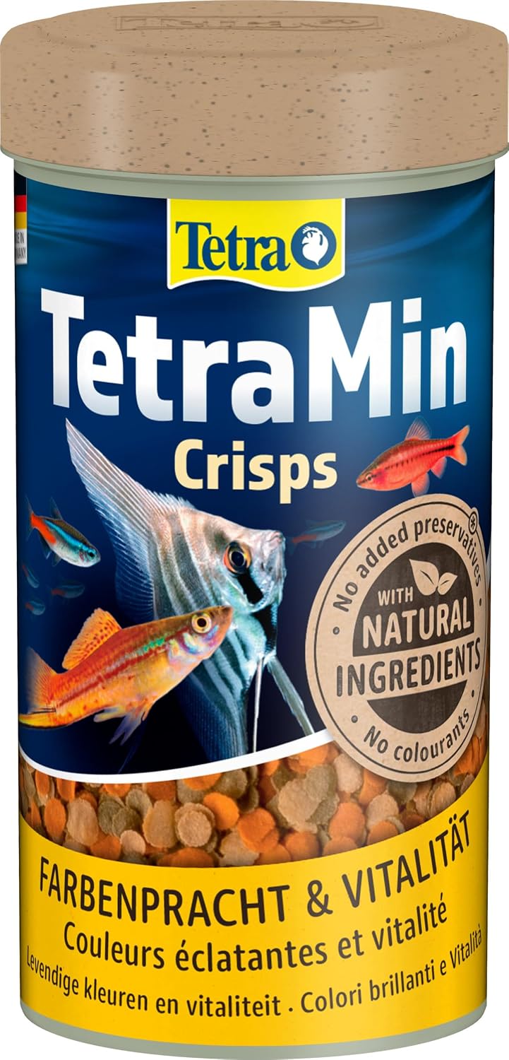 TetraMin Crisps Fischfutter fuer Zierfische mit klarer Wasserformel