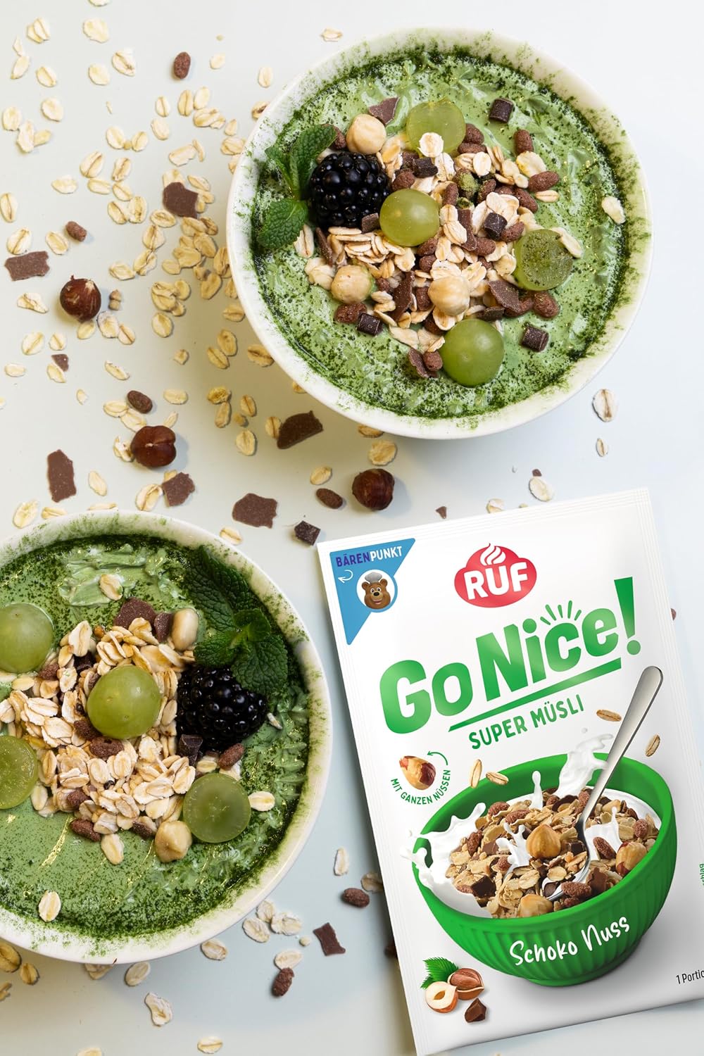 RUF Gonice Erdbeere White Choc Muesli Haferflocken