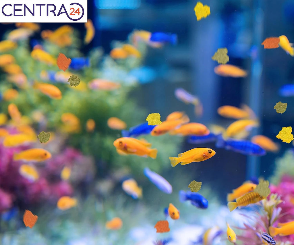 Centra24 Fischfutter Flocken fuer Zierfische Suesswasser mit Vitaminen