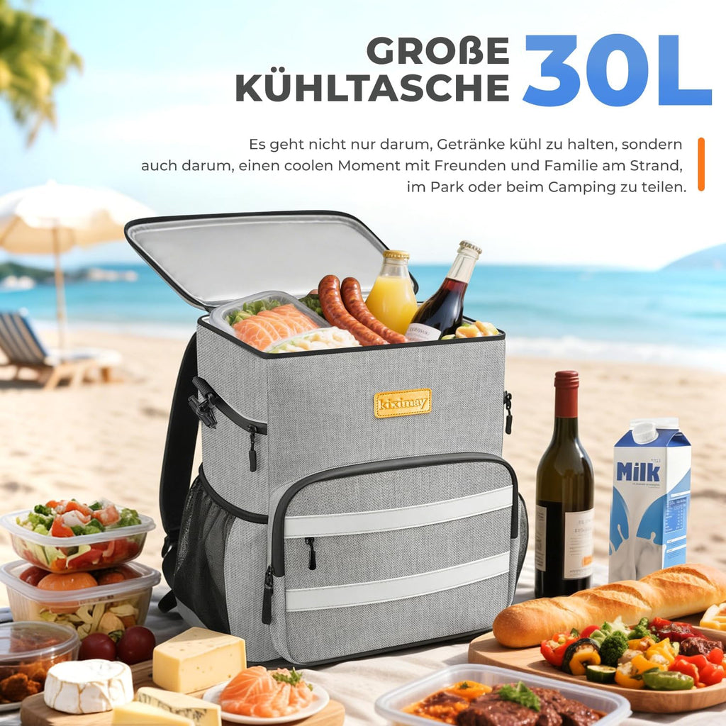 faltbare Kuehltasche isoliert wasserdicht auslaufsicher 24+ Std Kuehlbox