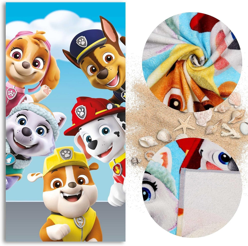 Jerry Fabrics Saunatuch Strandtuch Paw Patrol 70x140 cm 100% Baumwolle