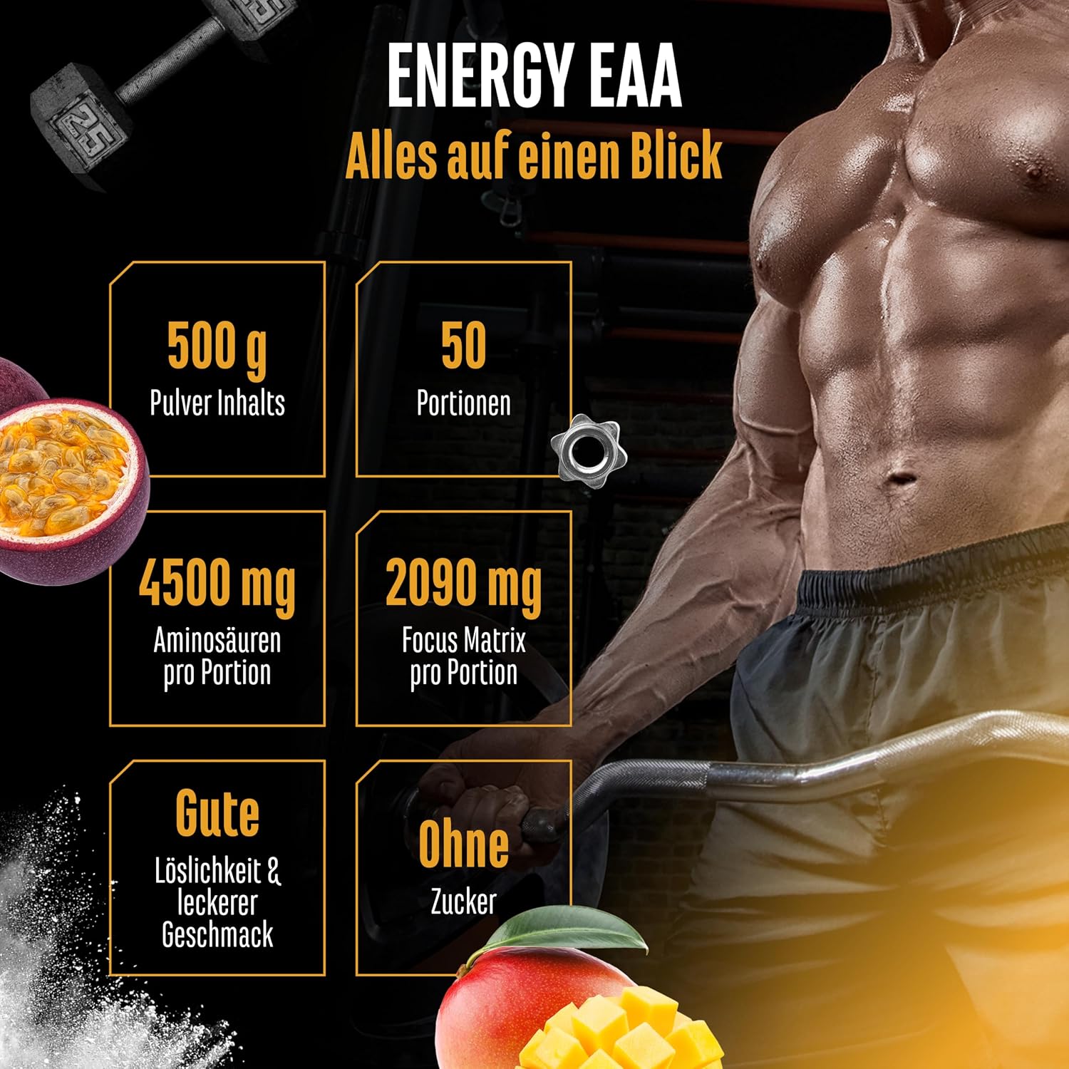 EAA Energy Mix Honigmelone zuckerfrei verschiedene Sorten