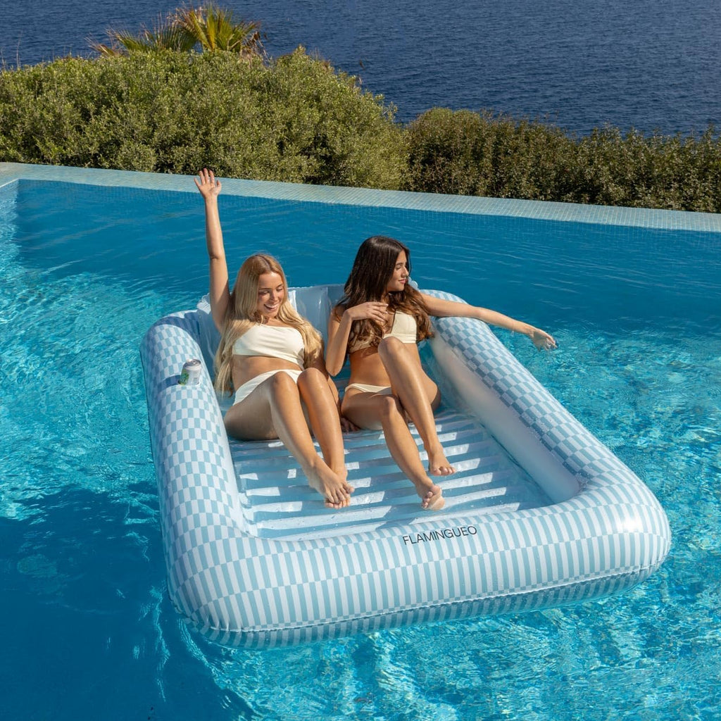 Flamingueo Luftmatratze 205x140x38 cm Schwimmmatratze Wasserhaengematte