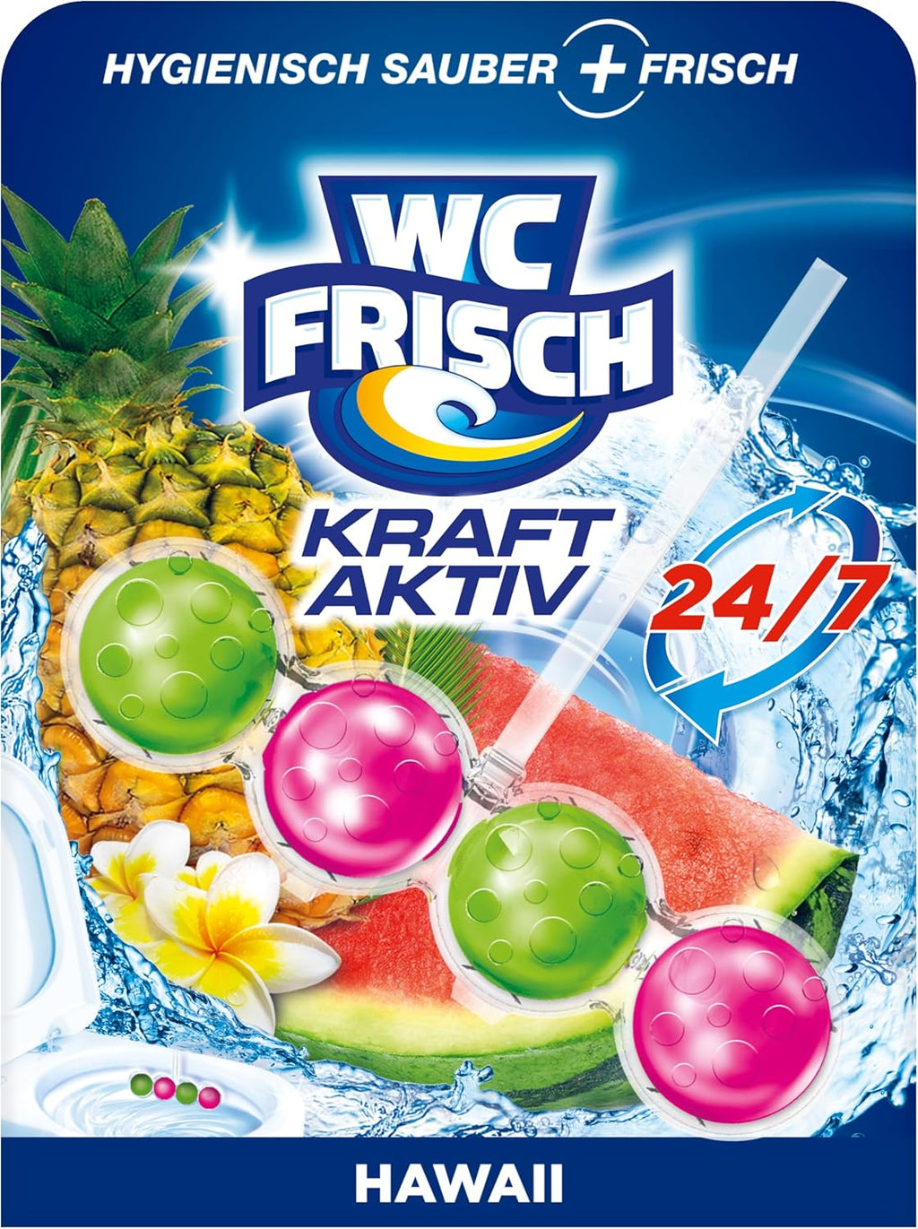 WC-Frisch Kraft Aktiv Duftspueler Urlaubstraeume Hawaii 10 Stueck