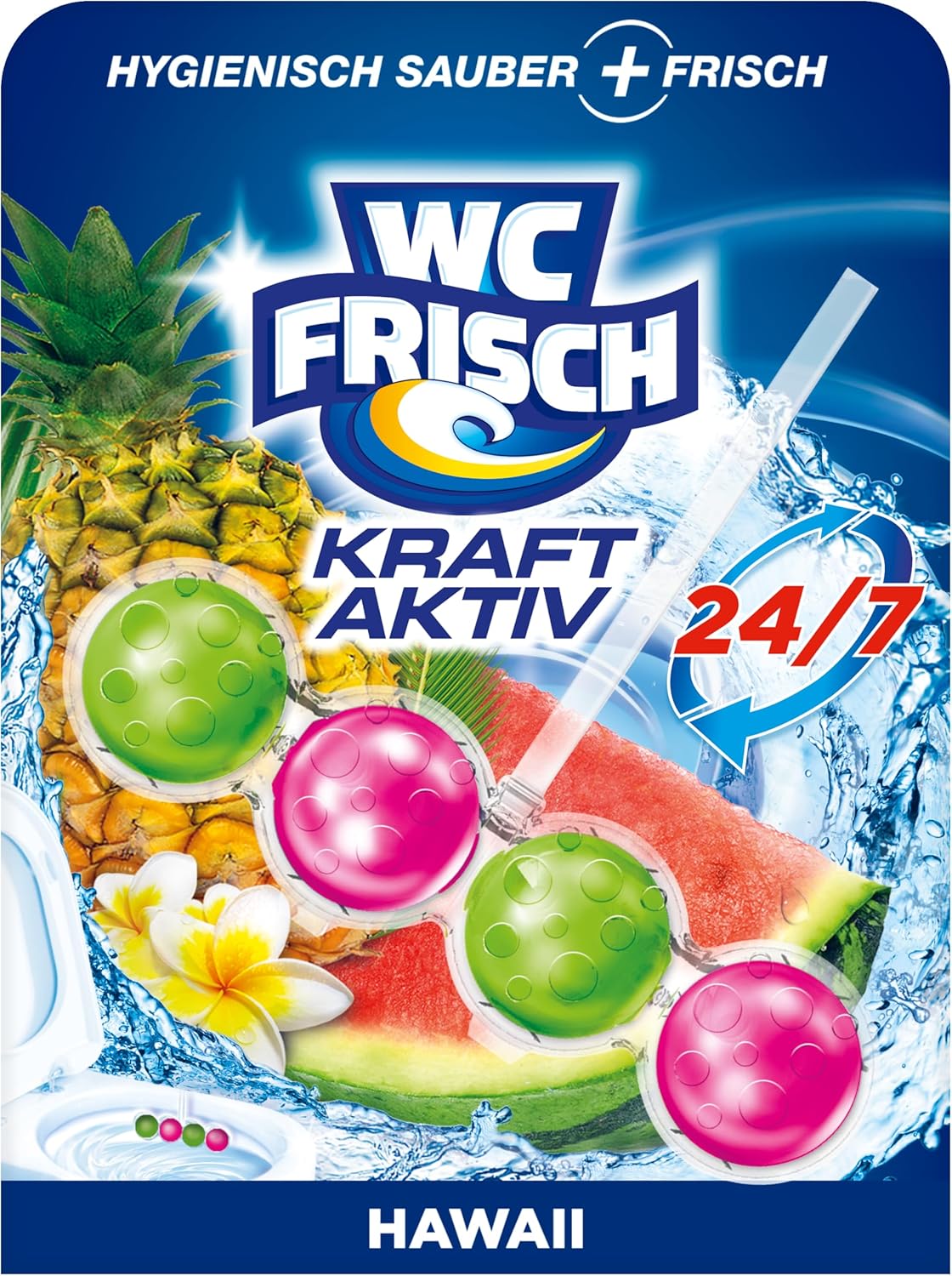 WC-Frisch Kraft Aktiv Duftspueler Urlaubstraeume Hawaii 10 Stueck