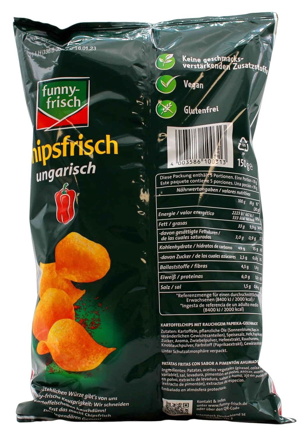 Funny-Frisch Chipsfrisch Oriental Chips verschiedene Sorten